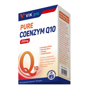 德国vikpro辅酶q10保护心脏心肌酶coq10官方旗舰店正品30粒