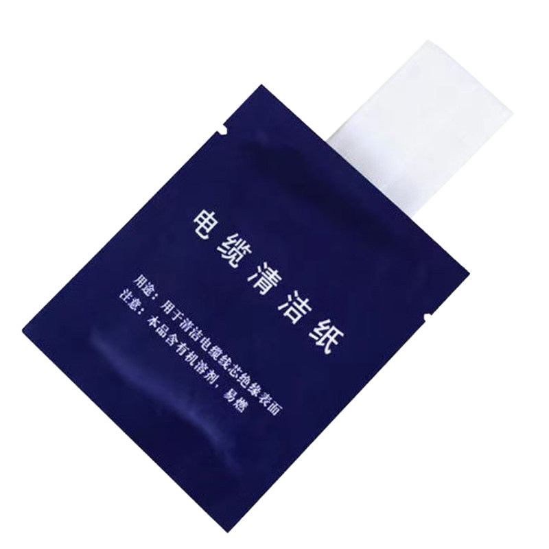 电缆清洁纸防静电冷热缩附件电缆擦拭去污纸光纤接头一次性清洁布