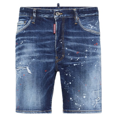 【7折】DSQUARED2/D2次方  男士复古时尚牛仔短裤