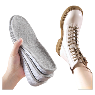 马丁靴专用保暖增高鞋垫全垫隐形男女软底不累脚加绒内增高垫冬季