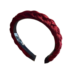 红色发箍女款高颅顶秋冬2025新款日常外戴洗脸头箍压发卡发捆头饰