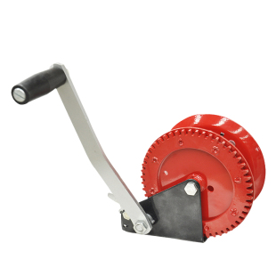 沪工手摇绞盘双向自锁式小型家用手动卷扬机拖车摇轮绞车牵引机