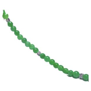 18K金隔片镶嵌钻石翡翠小米珠手链手串项链宝石隔珠珍珠配件AU750