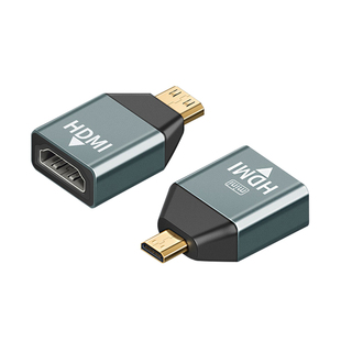 斯格minihdmi转hdmi转接头8Kmicro hdmi转接器迷你便携屏单反相机