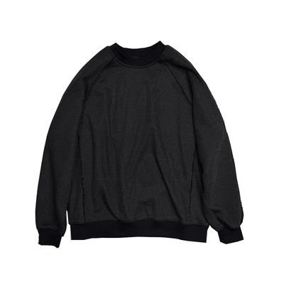 2025新款圆领加绒保暖卫衣男士