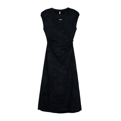 VIEA.ING薇迎黑色休闲无袖连衣裙