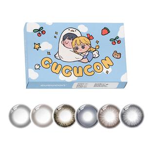 GUGUCON半年抛美瞳咕咕黑可可糖无关雪夜球球黑2片热卖花色合集