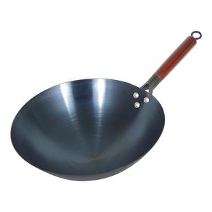 轻薄款老式熟铁炒锅家用铁锅炒菜锅免开锅开好的无涂层圆底超不粘