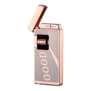 感应打火机充气防风电池滚轮点火创意送男友家用个性定制刻字潮流