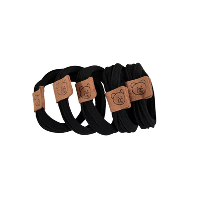 奶咖色系小熊扎头发绳