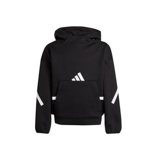 阿迪达斯套装25年男女童柔软运动休闲宽松连帽卫衣套头衫 IS6916