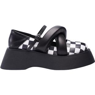 Colorful Creations设计师品牌2022春款艺术膨胀感编织厚底玛丽珍