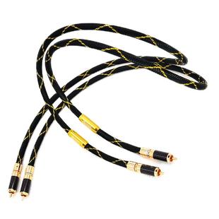 美国麦景图 发烧级纯铜镀银CD解码器功放RCA信号线双莲花音频线