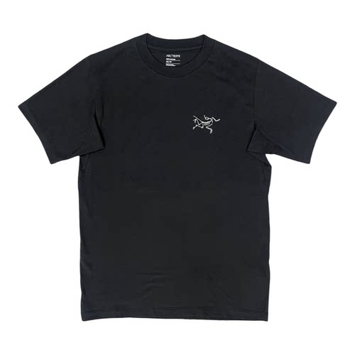 现货正品新款始祖鸟Arc'teryx Kragg SL黑色男款纯棉圆领短袖T恤