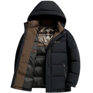 雪中飞连帽可脱卸羽绒服男短款小个子显高瘦精神干练百搭冬季外套