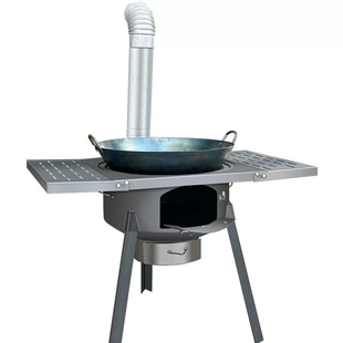 户外柴火炉灶新款农村家用一体灶烧柴露营火锅炉子灶