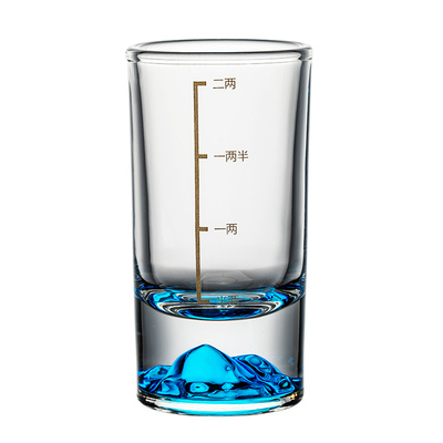 轻奢高档水晶蓝山二两白酒杯