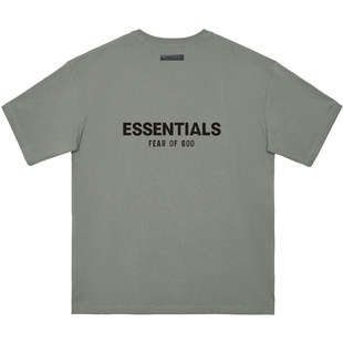 FEAR OF GOD复线ESSENTIALS美式印花高街潮牌宽松情侣短袖T恤男夏