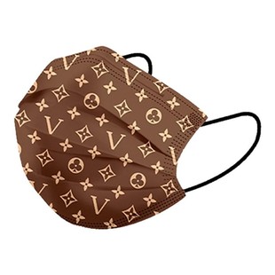 网红款印花口罩2025新款l高颜值女v神春夏季防护男神潮款透气防晒