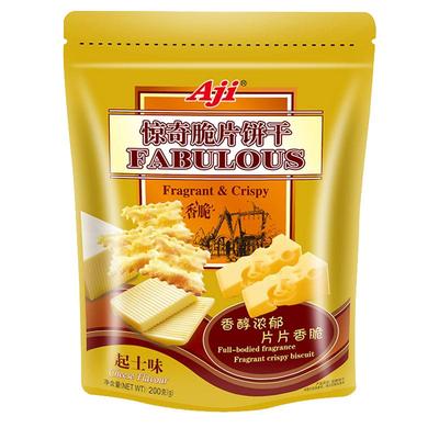 aji惊奇脆片黑松露鱼子酱饼干