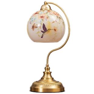 冠雅欧式全铜台灯奢华卧室床头柜灯温馨浪漫创意高档复古书桌台灯