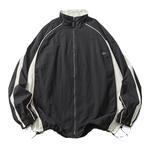 美式复古拼接运动套装男潮牌机能春秋季新款宽松冲锋衣夹克