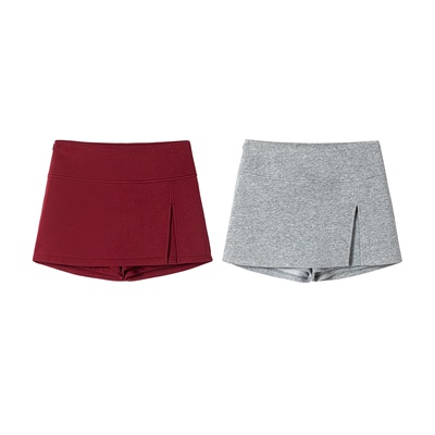 中腰A字运动短裙内里自带打底