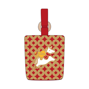 新款马年红色水桶包可爱帆布包企业年会定制礼品印花手提包礼物W