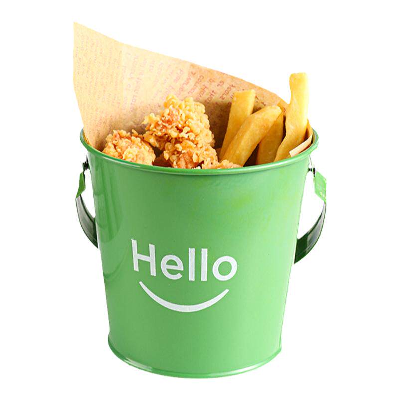 ins风迷你咖啡厅hello清吧炸鸡桶