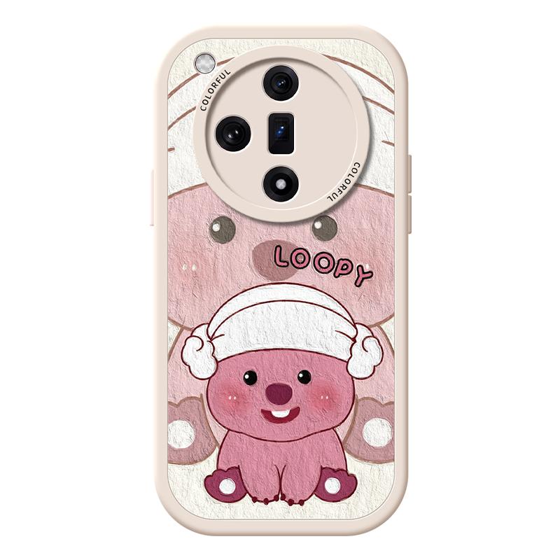 适用oppofindx8手机壳女款findx9pro保护套硅胶ultra全包防摔x7por小羊皮外x6海狸手链0pp0粉色x8pro新款软壳