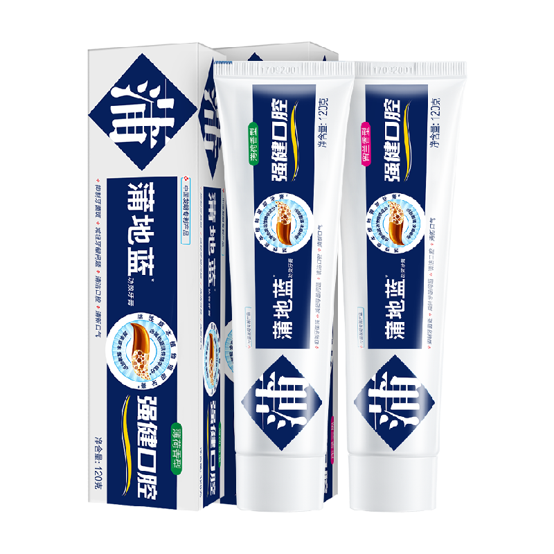 蒲地蓝口气清新牙膏120g×2支