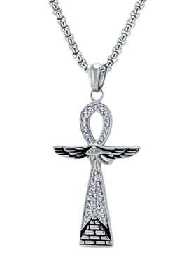 古埃及荷鲁斯之眼安卡十字架项链