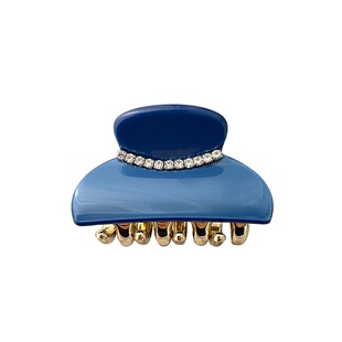 专柜品质法国品牌同款旺多姆金抓夹优雅水钻网红后脑勺盘发小抓夹