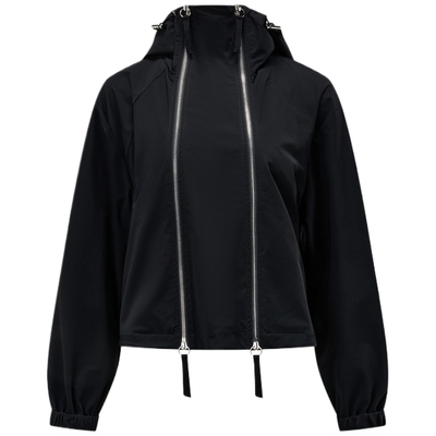 PORTSPURE黑色连帽夹克卫衣