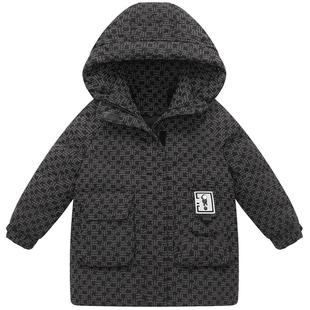 儿童羽绒服女童中长款初中生冬装加厚中大童冬季外套童装特价清仓