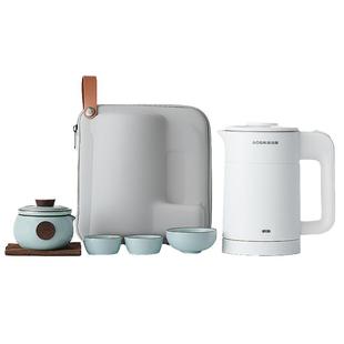 旅行茶具便携式烧水壶随手泡户外露营装备用品茶杯外出携带包套装