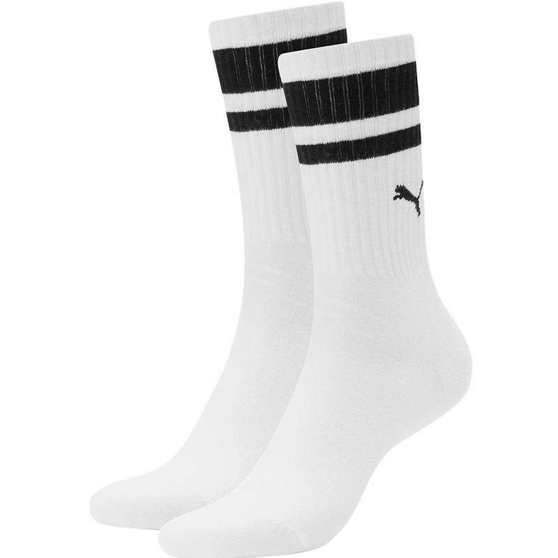 PUMA彪马明星同款经典潮流袜子男女同款情侣袜长筒袜休闲袜2双装
