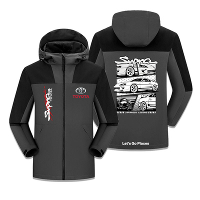 丰TOYOTA田跑车俱乐部拼色冲锋衣