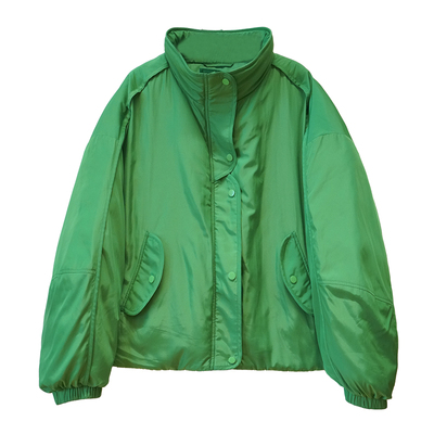 木子理想胖mm复古休闲夹克棉服