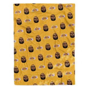 LeBron James勒布朗小皇帝詹姆斯篮球迷定制礼物空调被子毛毯床单