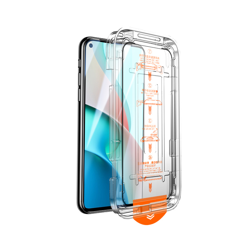 适用红米note9钢化膜5G防摔防爆全覆盖note9pro手机膜无尘仓新款玻璃防尘盒note9贴膜神器4g全屏覆盖小米防窥