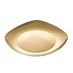 304不锈钢餐碟泡菜碟韩式金色调料碟味碟方形骨碟商用烤肉店餐具