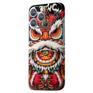 【中国风系列】测码哈哈适用于苹果18/17/16手机贴纸iphone15/14/13/12 Pro Max后背板11背贴x国潮3m改色背膜