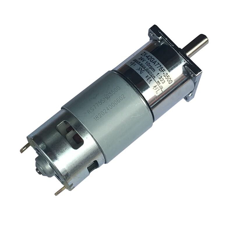 42GA775直流慢速正反转减速马达 低压12V24V低速可调速微型小电机