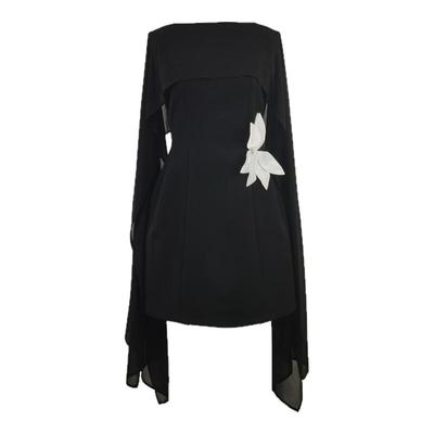 越南小众设计师斗篷连衣裙