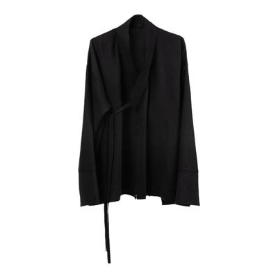 新中式原创设计风黑白两色衬衫