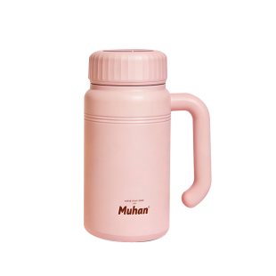 沐韩保温杯女生高颜值水杯咖啡杯办公室1000ML大容量杯子泡茶杯男