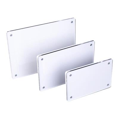 亚克力木门透明平贴定制展示牌