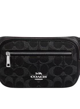 COACH/蔻驰Belt牛仔布老花胸包