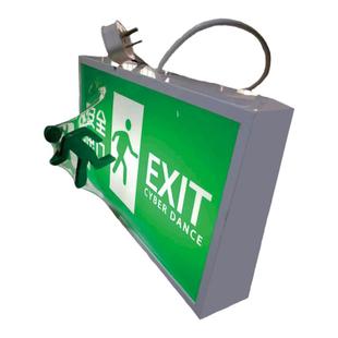 新国标安全出口指示牌le消防应急灯紧急疏散逃生通道异形吸塑灯箱